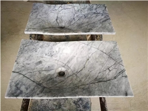 China Carrara White Marble Sink, Carrara White Basin