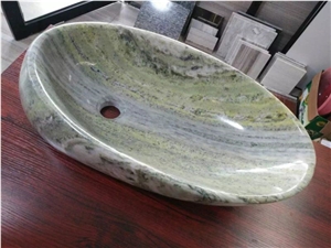 Emerald Green Marble Bathroom Sinks, Wash Bowls