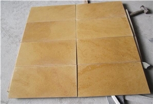 Armenia Gold Limestone Tiles & Slabs, Yellow Limestone Slabs & Tiles Cut Finish