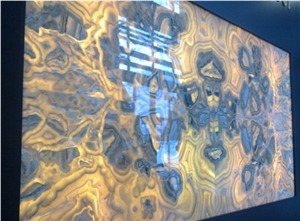 Backlit Onyx Glass Panel