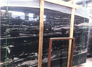 Silver Dragon Marble Slabs, China Black Marble