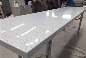 Sparkling Quartz Stone Kitchen Countertop