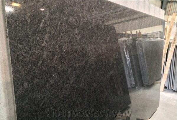 Steel Grey Granite Stone 2cm/3cm Polished Slabs & Tiles, India Gray Granite for Flooring and Walling