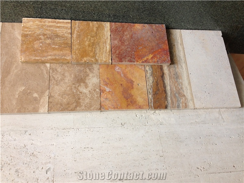 Gold Honed and Polished Travertine