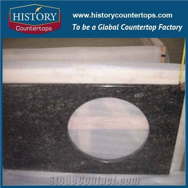 2017 High Quality Sapphire Blue Granite Countertops Natural Durable Stone, Economical Choice Popular in Bathroom Counter Tops Style for Custom Hospitality & Multi-Family Projects