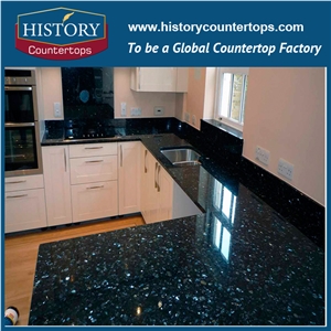 Emerald Pearl or Green Emerald Pearl Granite Counter Top Materials from Norway, Granite Polishing Solid Surface with High Quality & Cheap Good Option for Kitchen Countertops