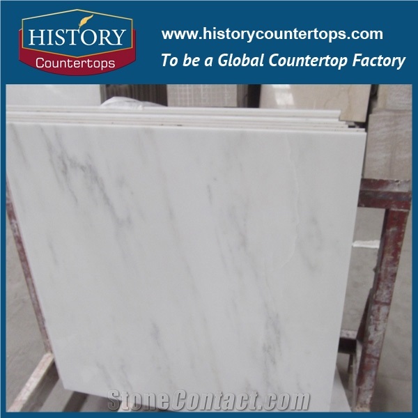 High Quality Marble Greece Popular Ariston Pure White Marble Polished Big Slabs,Tiles Floor Wall Covering, Skirting, Natural Building Stone for Indoor Interior Decoration, Manufacturer Supply for Hote