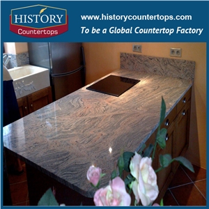 India Juparana Colombo Granite Stone Building Materials Countertop Top, Custom Counter Tops Dimensional Stone,Customized Polished Surface