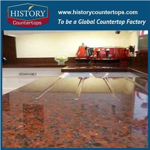 Kitchen Worktops with Granite Tops, Polished Surface Countertops, Custom Edging and Standard Size Tops for Multi-Family Projects