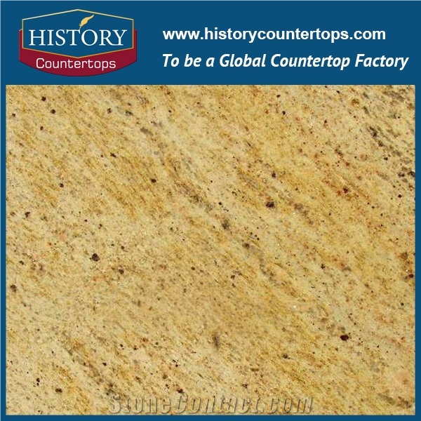 Natrual Stone India Kashmire Golden Granite Slabs & Tiles, Kashmir Gold Granite Slabs, White Color Granite Stone on Sales from China Factory with Good Price