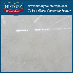 New Style Own Factory High Quality Cheapest Polished Mid Europe Beige Marble Slabs & Tiles & Cut-To-Size for Floor Covering and Wall Cladding, Beige Marble for Project/Hotel/House