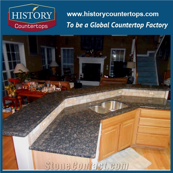 Prefabricated Kitchen Solid Tops with Bullnose Edging, Custom Size and Standard Size Countertops for Hospitalitty and Multi-Family Projects