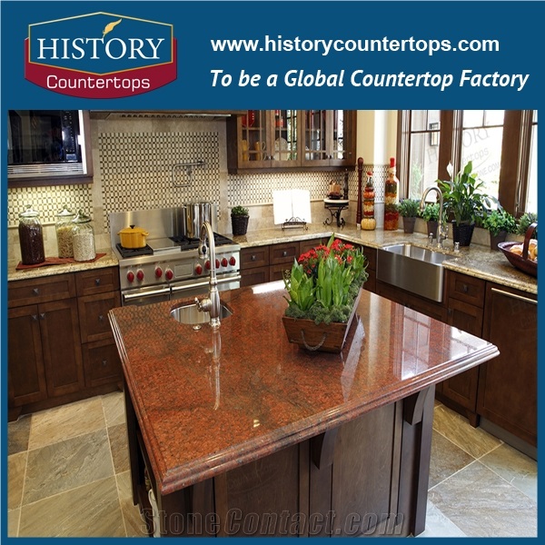 Red Granite Kitchen Tops Economical, Red Granite Countertops