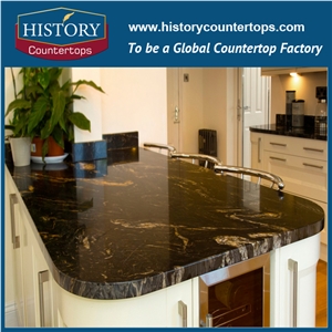 Titanium Granite,Cut Size, Polished, Flat Edge, Eased Edge, Beveled Edge, Kitchen Countertops,Bar Tops, Custom Worktops, Island Top