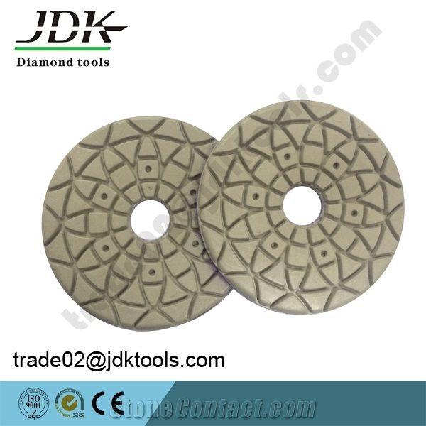 Jdk Specially Made for Marble 3 Step Diamond Polishing Pads,Diamond Flexible Polishing Pads,Resin Polishing Pads for Stones
