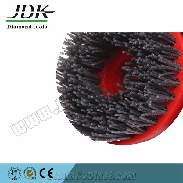 Made in China Snail Lock M14 Connector Round Antique Abrasive Brushes, Round Shape Stone Processing Tools