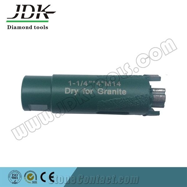 Vacuum Brazed Diamond Dry Core Drill Bit, Diamond Core Drill Bits for Granite, Marble, Concrete, Asphalt, Stone Drilling Tools