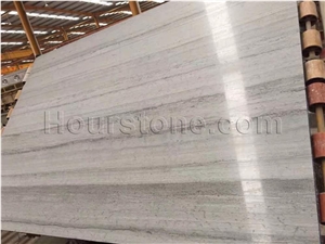 Danube Gery Marble Slabs & Tiles, Blue Wood Marble Vein Cut, Chinese / China Light Blue Serpegiante / Marble, Polished, Honed, for Wall and Floor Covering, Etc