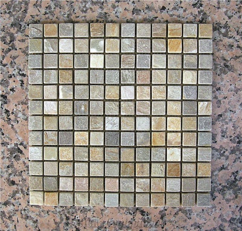2*2" Tumbled Mosaic Slate