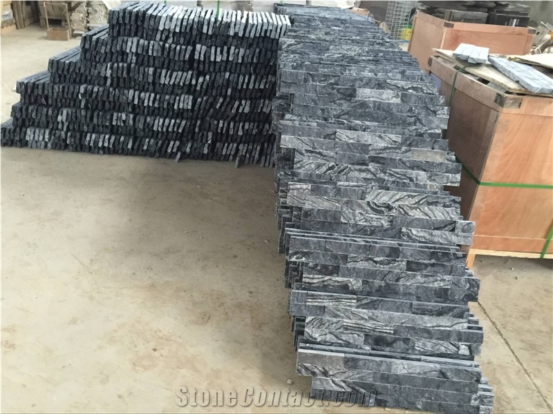 Black Forest Marble Ledger Stone Panels
