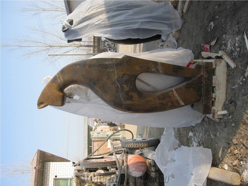 Natural Marble Abstract Statue Sculpture