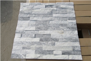 Cloudy Grey Quartzite Ledger Stone Wall Panels,Grey Color Ledgestone Veneer,Grey Ledgestone Fireplace Surrond Decorative
