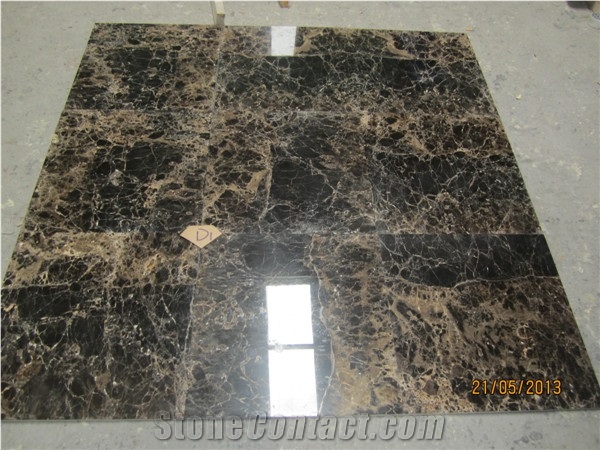 Dark Emperador Marble Composite with Ceramic Tiles,Marble Laminated Tiles