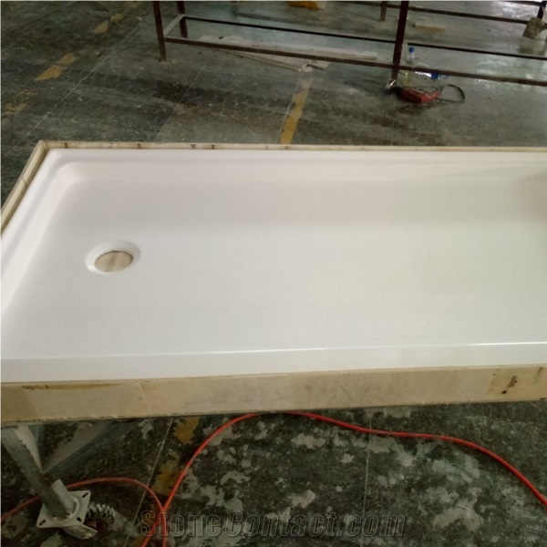 Cultured Artificial Marble Shower Wall Panel, Shower Surround, Tub Surround