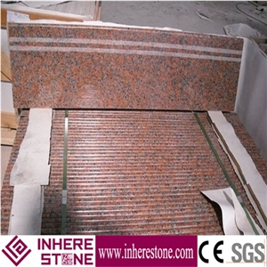 Maple Red G562 Granite Stairs & Steps, Granite Floor Design
