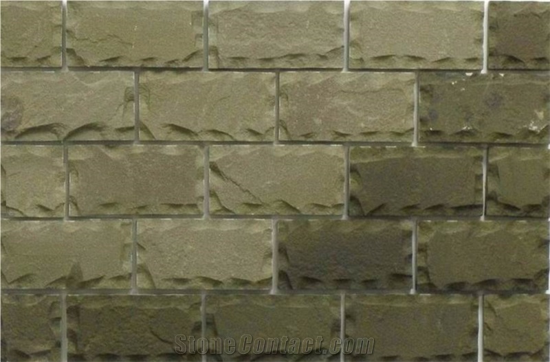 Sandstone Sawn Mushroomed Wall Cladding