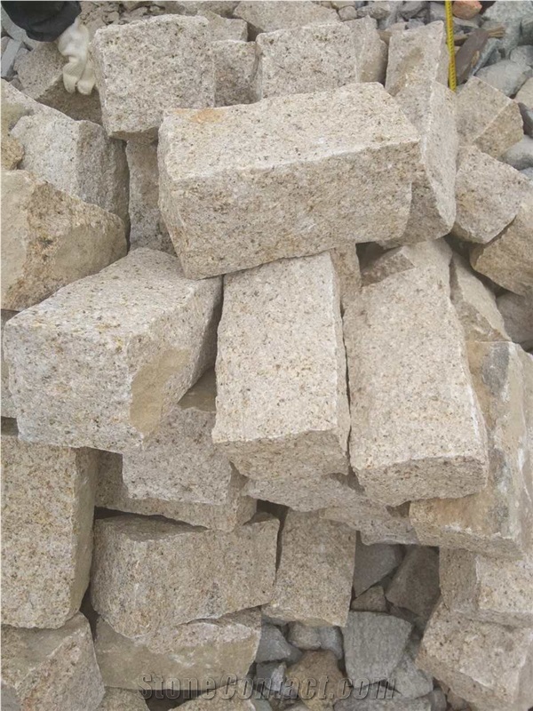 G682 Granite,Rusty Yellow Cube Stone&Pavers, Sunset Yellow Cube Stone&Pavers
