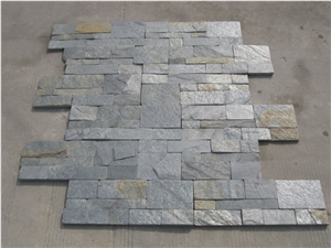 Silver Slate, Silver Slate Cultured Stone, Wall Cladding, Stacked Stone Veneer