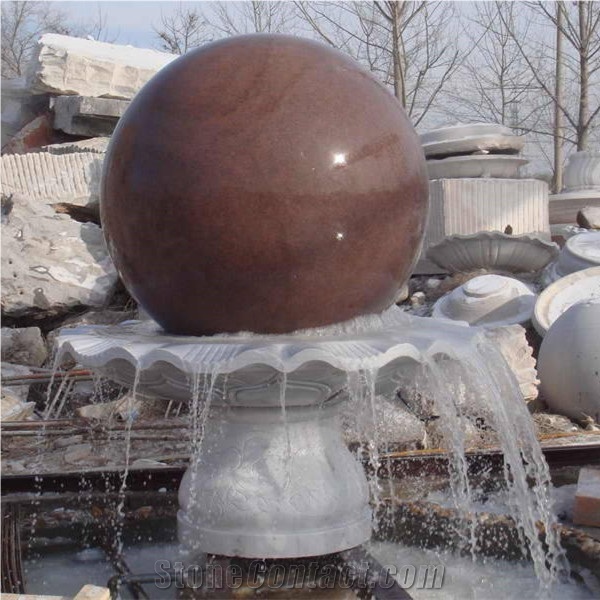 1.5 Meters Dimeter Rolling Sphere Marble Fountain, Floating Ball Fountain, Various Size Outdoor Ball Fountain,Water Fountain Rolling Ball Decoration