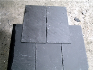 Black Slate Roof Tiles, Black Roofing Slate Tile, Roof Covering and Coating, Stone Roofing, Dark Gray Slate