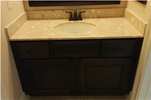 China Cheap Artificial Stone Bathroom Vanity Top, Solid Surface Artificial Quartz, Vanity Top with Sinks and Cabinet