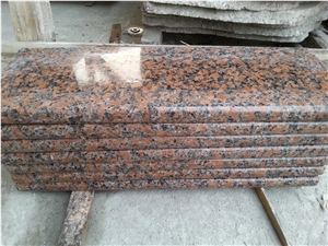 G562 Polished Granite Stairs, Maple Red Granite Steps, China Capao Bonito Building Stone Materials, Red Granite Staircase