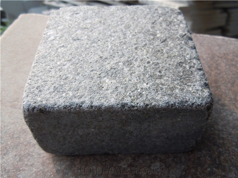 G684 Fuding Black Basalt Cube Stone, Basalt Paving Stone, Black Cobble, Natural Building Stone, Basalt Setts