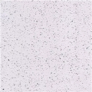 Ice Diamond Polished Artificial Quartz Stone Slab, Cheap and Stable Man-Made Stone for Kitchen Countertop, Engineered Stone Worktop and Table Top