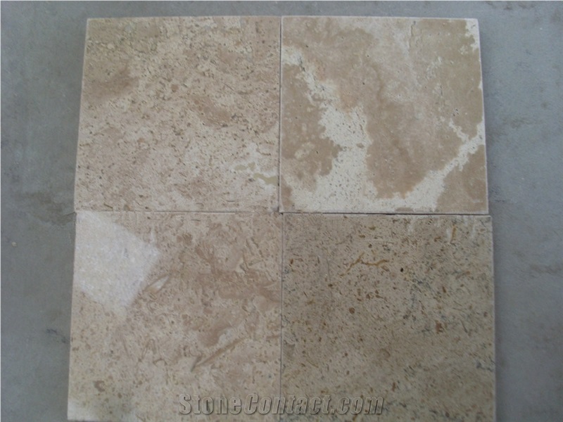 Polished China Yellow Travertine Tiles, Chinese Yellow Travertine Wall and Floor Covering Tiles, Kitchen and Bathroom Covering, Ornamental Construction Stone