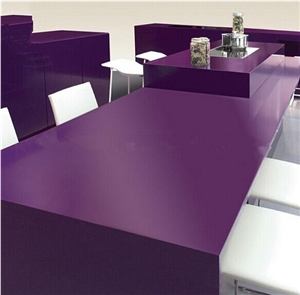 Pure Dark Purple Quartz Kitchen Desk Tops, Quartz Surface, Quartz Stone Tops, Quartz Kitchen Island Tops, Quartz Worktop, Quartz Bar Tops