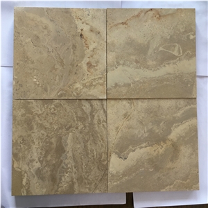 Yellow Limestone Honed Stone Tile, Limestone Floor Pattern, Tiles for Wall Cladding, Limestone Walkway Pavers, Exterior Interior Decoration Building Pattern