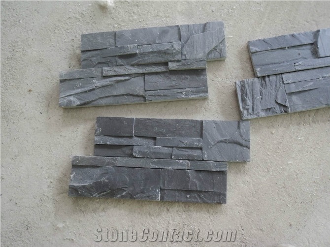 Good Quality Natural Slate Stone Culture Stone,Black Color Tile for Floor,Honed Surface Finished Slate Floor Tiles