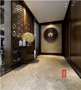 Foshan Gold Emperador Marble Look Porcelain Floor Tile for Flooring