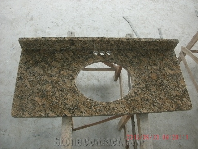 Giallo Fiorito Granite Countertops/Vanity Top,Bath Top