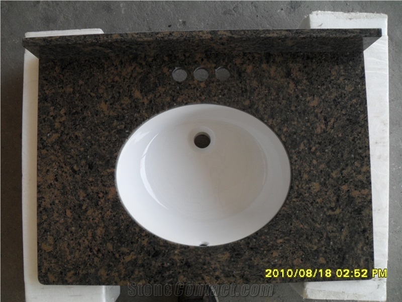 Tan Brown Granite Countertop/Vanity Top,Bath Rop