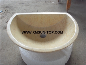 Beige Marble Sinks&Basins/Beige Marble Kitchen Sinks&Basins/Beige Marble Bathroom Sinks&Basins/Marble Wash Basins/Marble Irregular Basins/Sinks for Hotel&Home&Restaurant