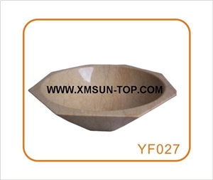 Beige Marble Sinks&Basins/Beige Marble Kitchen Sinks&Basins/Beige Marble Bathroom Sinks&Basins/Marble Wash Basins/Marble Octagon Basins/Sinks for Hotel&Home&Restaurant