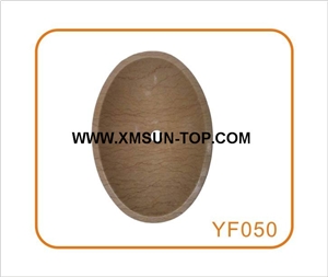 Beige Marble Sinks&Basins(Size:500x360x140mm)/Beige Marble Kitchen Sinks&Basins/Beige Marble Bathroom Sinks&Basins/Marble Wash Basins/Marble Oval Basins/Sinks for Hotel&Home&Restaurant