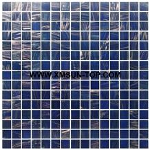 Blue Glass Mosaic/Ocean Blue Square Glass Mosaic/Mosaic Pattern/Floor Mosaic/Wall Mosaic/Polished Mosaic//Interior Decoration/Customized Mosaic Tile/Mosaic Tile for Bathroom&Kitchen&Hotel Decoration