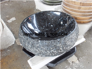 Blue Pearl Granite Kitchen Sinks&Basins/Blue Granite Bathroom Sinks&Basin/Round Sinks&Basins/Natural Stone Basins&Sinks/Wash Basins/Interior Decorative